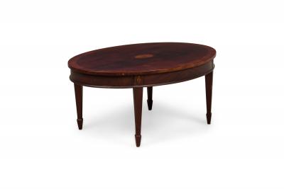 English Victorian Style Oval Coffee Table
