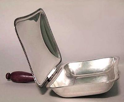 English Victorian Style Silver Plate Silent Butler