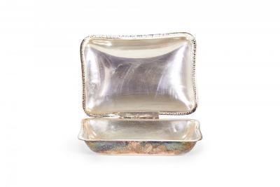 English Victorian Style Silver Plate Silent Butler