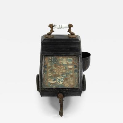 English Victorian Tole Coal Scuttle