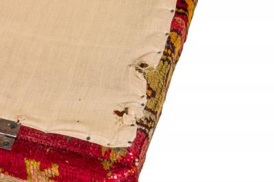 English Victorian Turkish Kilim Floor Trunk
