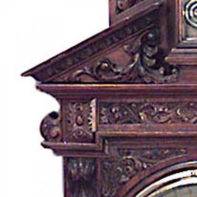 English Victorian Walnut Wall Barometer
