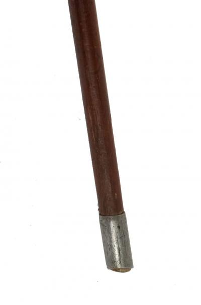 English Victorian Wood and Silver Cane