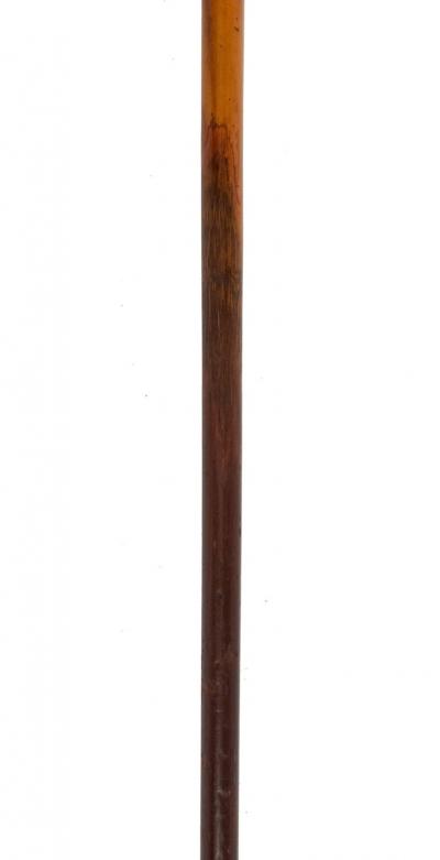 English Victorian Wood and Silver Cane