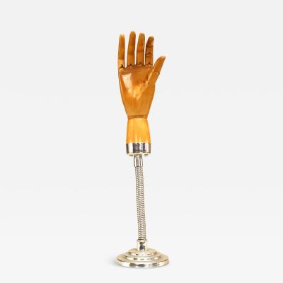 English Victorian Wooden Posable Glove Form