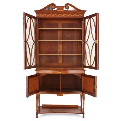 English Victorian period vitrine cabinet