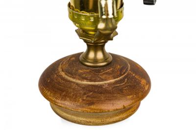 English Victorian style White Ceramic Purple Iris Motif Table Lamp