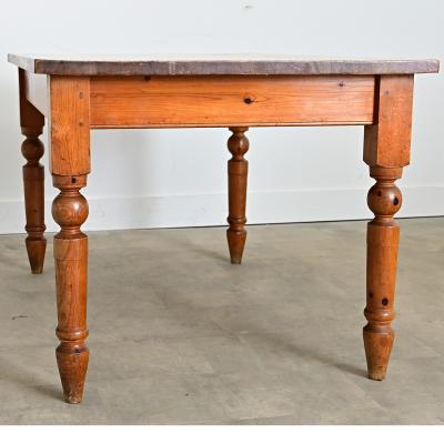 English Vintage Pine Dining Table