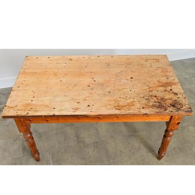 English Vintage Pine Dining Table