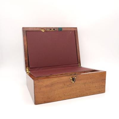 English Walnut 19th Century Lap Desk or Writing Slope circa 1870