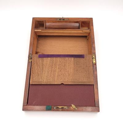 English Walnut 19th Century Lap Desk or Writing Slope circa 1870