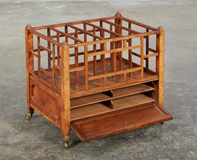 English Walnut Canterbury by Gregory and Co London