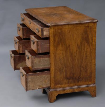 English Walnut Ladies Kneehole Desk