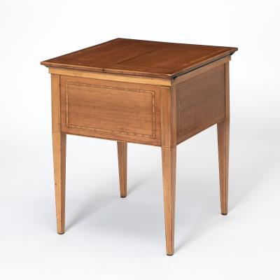 English Walnut and Mahogany Drinks Cabinet With Fitted Tantalus Bar Circa 1920