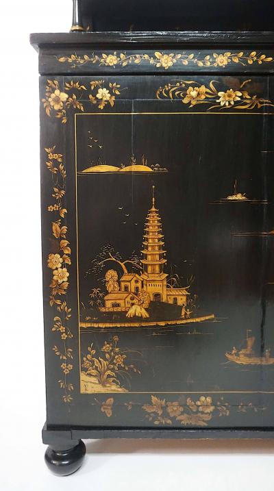English William IV Chinoiserie Painted Chiffonier form Cabinet circa 1835
