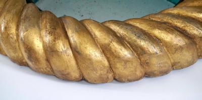 English William IV Giltwood Convex Mirrors Pair circa 1830