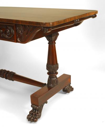 English William IV Rosewood Davenport Table Desk