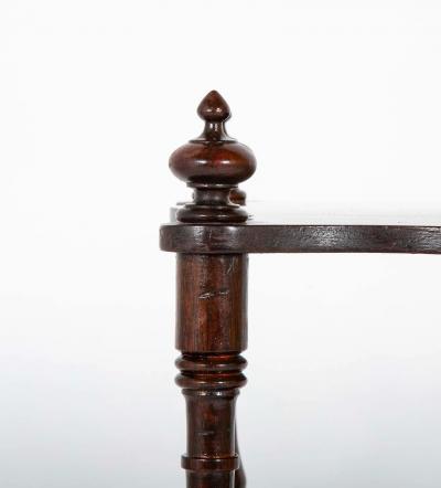 English William IV Solid Rosewood Three Tier Etagere