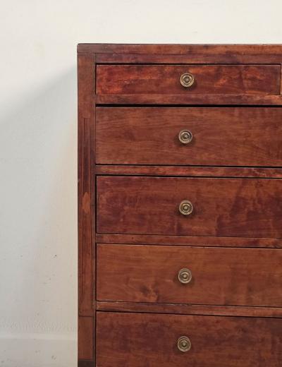 English or American Tall Chest of Drawers