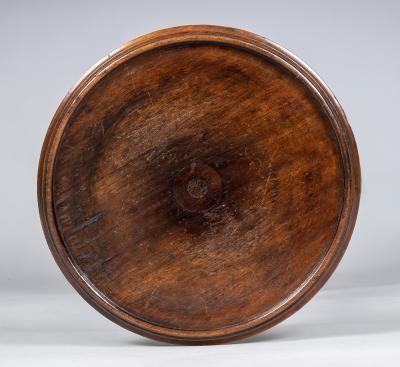 English or French Walnut Torchere Plant Stand