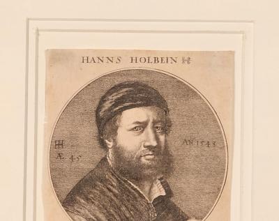 Engraved Hans Holbein Portrait circa 1700