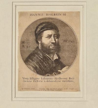 Engraved Hans Holbein Portrait circa 1700