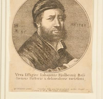 Engraved Hans Holbein Portrait circa 1700