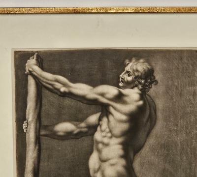 Engraving of a Man Italy circa 1820