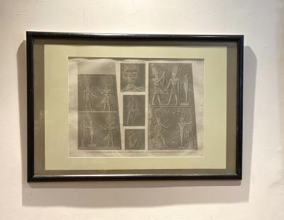Engraving of an Egyptian Monument France Circa 1810