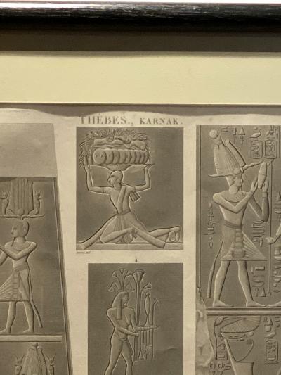 Engraving of an Egyptian Monument France Circa 1810
