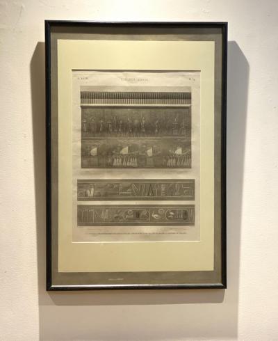 Engraving of an Egyptian Monument France Circa 1810