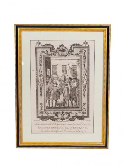 Engraving of the Declaration of Independence