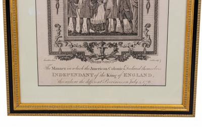 Engraving of the Declaration of Independence
