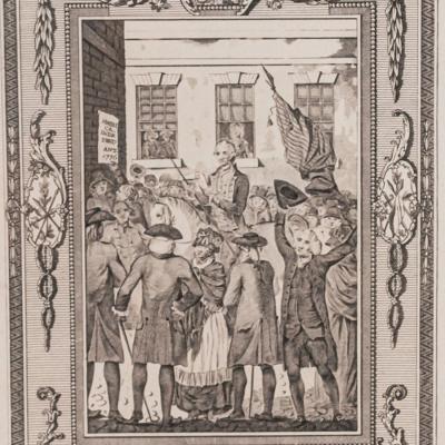 Engraving of the Declaration of Independence