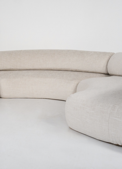 Ennio Chiggio Mid Century Modern Sofa by Ennio Chiggio for Nikol International 1970s