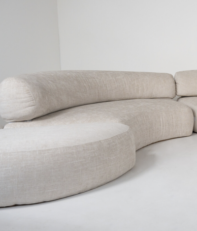 Ennio Chiggio Mid Century Modern Sofa by Ennio Chiggio for Nikol International 1970s