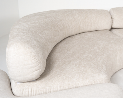 Ennio Chiggio Mid Century Modern Sofa by Ennio Chiggio for Nikol International 1970s