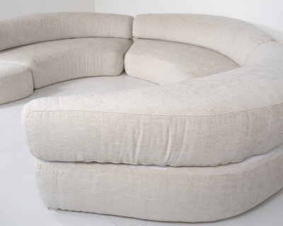 Ennio Chiggio Mid Century Modern Sofa by Ennio Chiggio for Nikol International 1970s