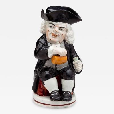 Enoch Wood Toby Jug of Dr Johnson with Cover