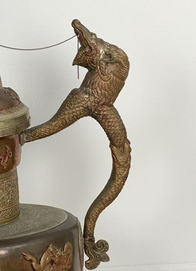 Enormous Mongolian Tea Pot a Gift to a Diplomat circa 1970