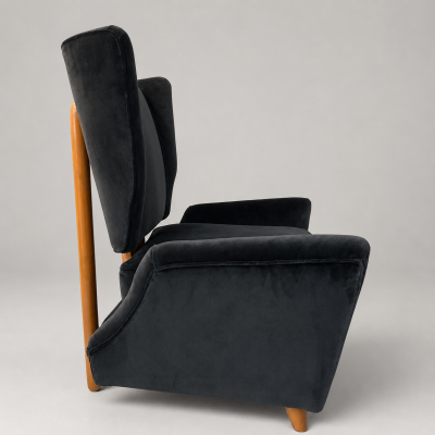 Enrico Ciuti Rare Armchair and Footstool