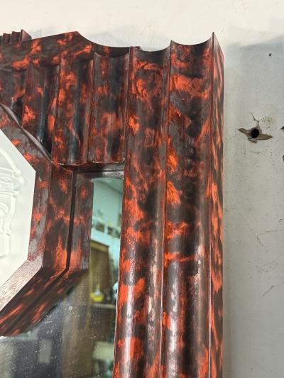 Enrique Garcel EXCEPTIONAL CUSTOM ART DECO REVIVAL GLASS CAMEO MIRRORS BY ENRIQUE GARCEL