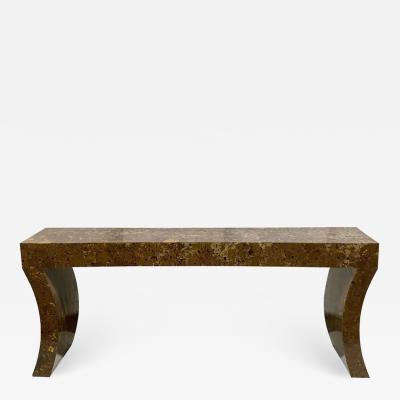 Enrique Garcel Enrique Garcel Lacquered Coconut Shell Console Table