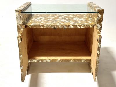 Enrique Garcel Enrique Garcel Tessellated Horn Side End Table 1970