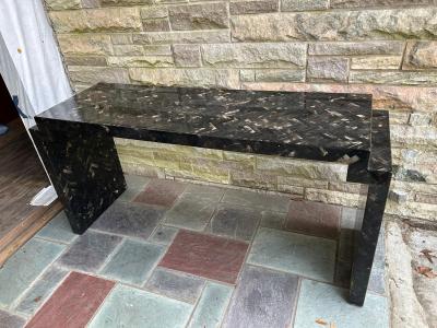 Enrique Garcel Fabulous Enrique Garcel Tessellated Horn XL Console Table Mid Century