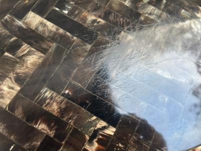 Enrique Garcel Fabulous Enrique Garcel Tessellated Horn XL Console Table Mid Century