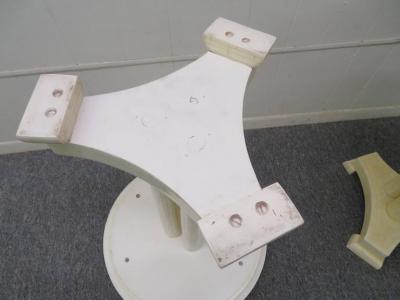 Enrique Garcel Gorgeous Pair of Enrique Garcel Bone Neoclassical Side End Tables Mid Century