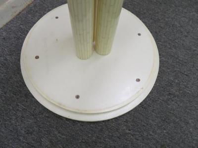 Enrique Garcel Gorgeous Pair of Enrique Garcel Bone Neoclassical Side End Tables Mid Century