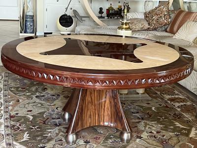 Enrique Garcel HIGH STYLE SHAGREEN AND MACASSAR ART DECO REVIVAL TABLE BY ENRIQUE GARCEL