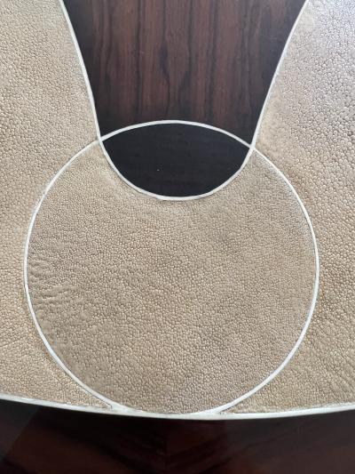 Enrique Garcel HIGH STYLE SHAGREEN AND MACASSAR ART DECO REVIVAL TABLE BY ENRIQUE GARCEL